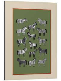 Magnettafel Gestreifte Pferde