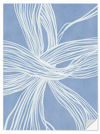 Wandsticker Fließende Linien