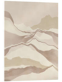 Acrylglasbild Gedämpfte Naturlandschaft