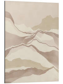 Alubild Gedämpfte Naturlandschaft