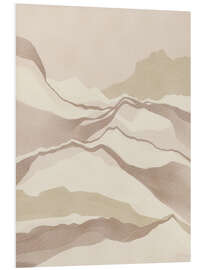 Hartschaumbild Gedämpfte Naturlandschaft