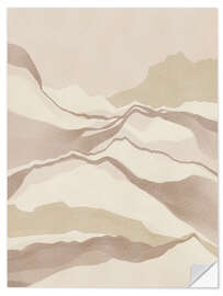 Wandsticker Gedämpfte Naturlandschaft