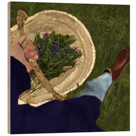 Holzbild Frisch aus dem garten - Osheens Gallery