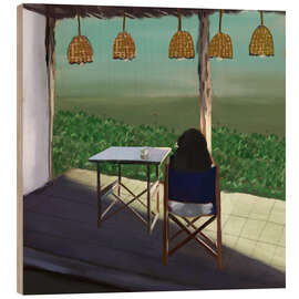 Holzbild Ein Atemzug nach dem anderen - Osheens Gallery