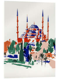 Tableau en verre acrylique Istanbul, Blue Mosque - Peter Roder