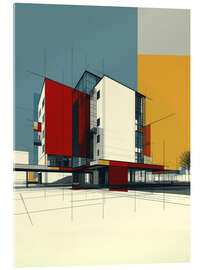 Acrylglasbild Bauhaus Architektur