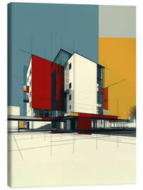 Leinwandbild Bauhaus Architektur