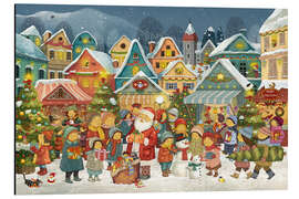 Alubild Nikolaus und Weihnachtsmarkt - Marion Krätschmer