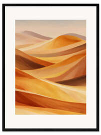 Gerahmter Kunstdruck Wüstenwellen