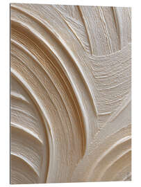 Tableau en plexi-alu Cream Waves II - Softlight Boutique