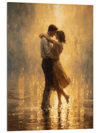Quadro em plexi-alumínio Kiss in the summer rain - Softlight Boutique