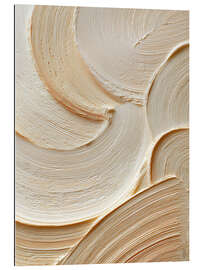 Tableau en plexi-alu Cream Waves I - Softlight Boutique