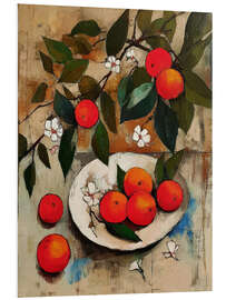 Hartschaumbild Gefleckte Zitrusfrüchte