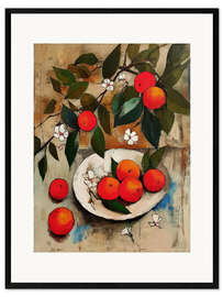 Gerahmter Kunstdruck Gefleckte Zitrusfrüchte