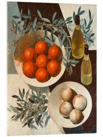 Acrylglasbild Stillleben mit Mandarinen