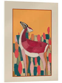 Acrylglasbild Purpurroter Hirsch