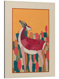 Alubild Purpurroter Hirsch