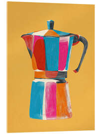 Acrylglasbild Farbblock Moka - Branka Kodžoman