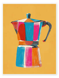Poster Farbblock Moka - Branka Kodžoman