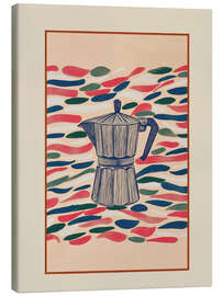 Leinwandbild Bunte Moka-Kanne - Branka Kodžoman