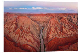Acrylglasbild Farbenfroher Canyon in der Wüste von Utah, USA - Martin Podt