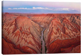 Leinwandbild Farbenfroher Canyon in der Wüste von Utah, USA - Martin Podt