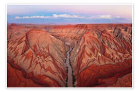 Poster Farbenfroher Canyon in der Wüste von Utah, USA - Martin Podt