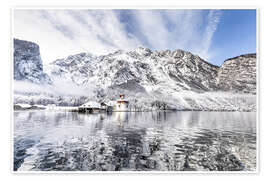 Wandbild Königssee St Bartholomä - Fotomagie