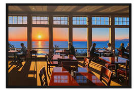 Gerahmter Kunstdruck Sunset Restaurant