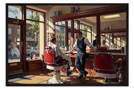 Gerahmter Kunstdruck The Barbershop