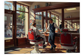 Hartschaumbild The Barbershop