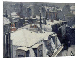 Magnettafel Dächer im Schnee