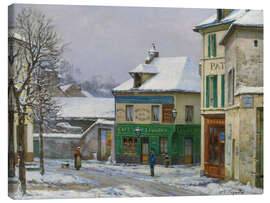 Leinwandbild Schnee in den Vororten - Victor Vignon