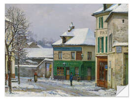 Wandsticker Schnee in den Vororten - Victor Vignon