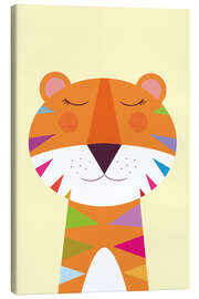 Leinwandbild Bunte Tigerträume