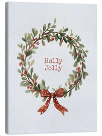 Leinwandbild Holly Jolly - Mistelzweig - Emanuela Carratoni