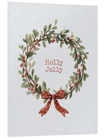 Hartschaumbild Holly Jolly - Mistelzweig - Emanuela Carratoni