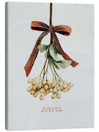 Leinwandbild Joyful - Mistletoe - Emanuela Carratoni