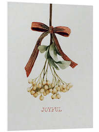 Hartschaumbild Joyful - Mistletoe - Emanuela Carratoni