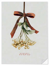 Wandsticker Joyful - Mistletoe - Emanuela Carratoni