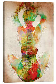 Leinwandbild Silhouette einer Gitarre - Jörg Gamroth