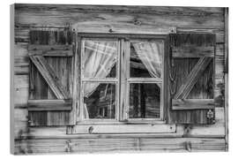 Holzbild Fenster einer Almhütte, Südtirol - Christian Müringer