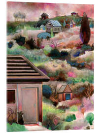 Acrylglasbild Hund wartet an der Tür - Josh Byer