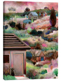 Leinwandbild Hund wartet an der Tür - Josh Byer