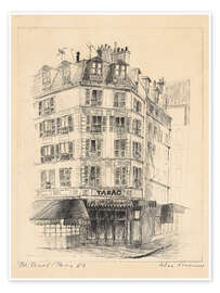 Poster Tabac Paris 1963, Saint Germain des Prés