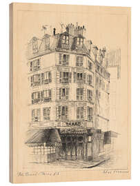 Holzbild Tabac Paris 1963, Saint Germain des Prés