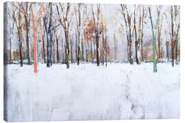 Leinwandbild Winterlandschaft im Volkspark Friedrichshain - Eduard Warkentin