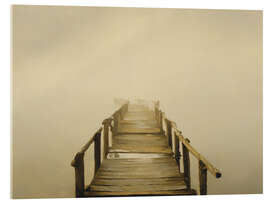 Acrylglasbild Holzsteg in die Stille - artill