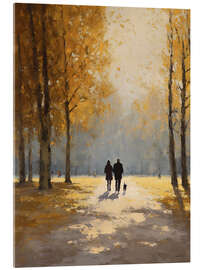 Acrylglasbild Stille Herbstallee - artill