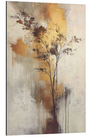 Alubild Vergoldete Gräser